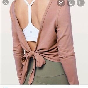 Lululemon it’s a tie long sleeve in blush